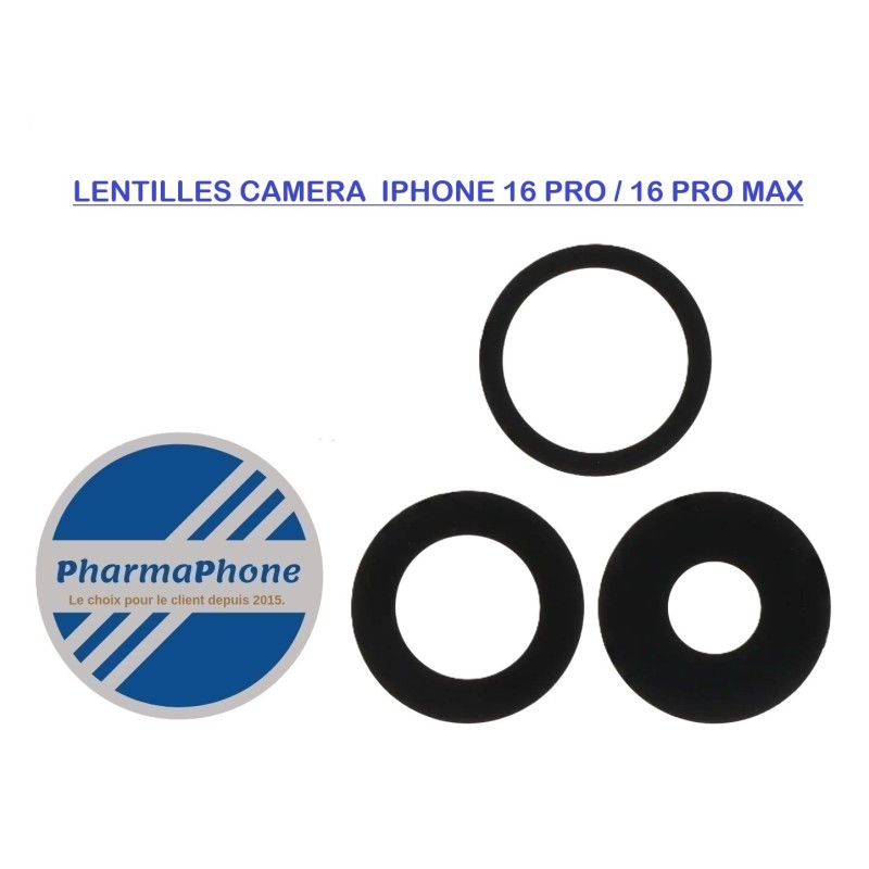 LENTILLES CAMERA   IPHONE 16 PRO / 16 PRO MAX CHEZ PHARMAPHONE