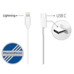CABLE USB-C (Mâle) vers cable Lightning (mâle) - EMPLACEMENT: Z2 - B10 - E02