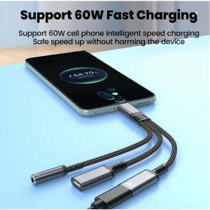 CHARGEUR FAST CHARGE USAM 30WATT 1 SORTIE USB TYPE-C ET 1 SORTIE USB-A