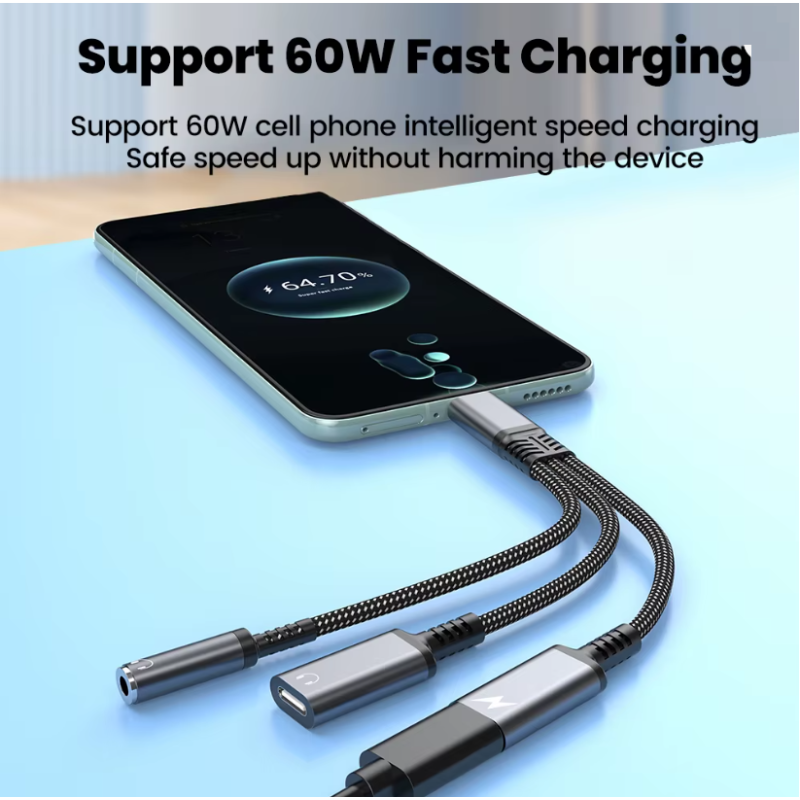 CHARGEUR FAST CHARGE USAM 30WATT 1 SORTIE USB TYPE-C ET 1 SORTIE USB-A