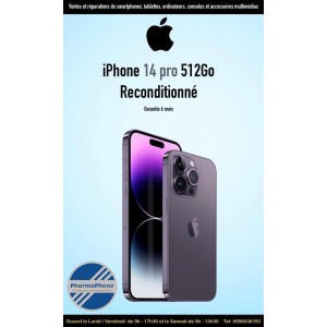 IPHONE 14 PRO RECONDITIONNE GARANTIE 1 ANS CHEZ PHARMAPHONE.