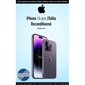 IPHONE 14 PRO RECONDITIONNE GARANTIE 1 ANS CHEZ PHARMAPHONE.