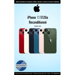 IPHONE 13 RECONDITIONNE GARANTIE 1 ANS CHEZ PHARMAPHONE.