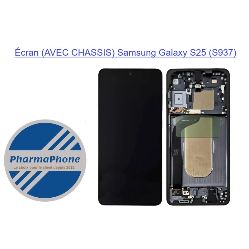ACHETER Écran (AVEC CHASSIS) Samsung Galaxy S25 PAS CHER MARTINIQUE GUADELOUPE GUYANE