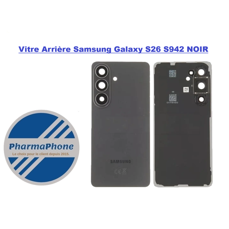 ACHETER Vitre Arrière Samsung Galaxy  S26 S942 NOIR PAS CHER MARTINIQUE GUADELOUPE GUYANE