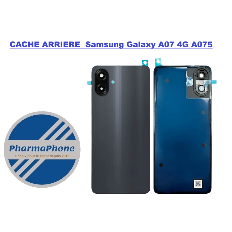 ACHETER CACHE ARRIERE  Samsung Galaxy A07 4G A075   Noir PAS CHER MARTINIQUE GUADELOUPE GUYANE