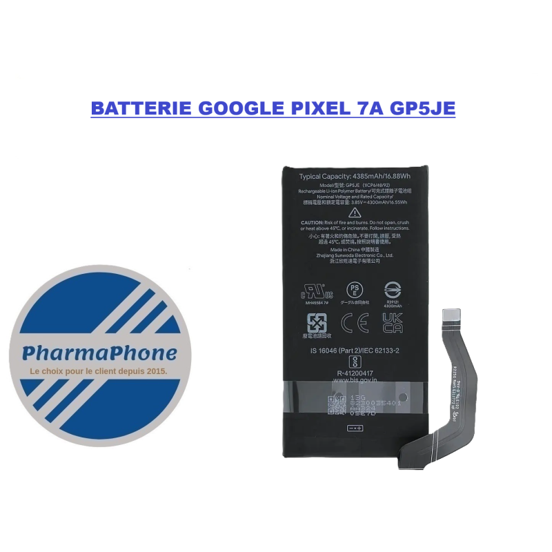 BATTERIE GOOGLE PIXEL 7 Pro GMF5Z