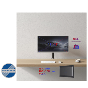 DURONIC Support Ecran PC Universelle - 13" à 32"  - VESA 75/100mm - EMPLACEMENT: