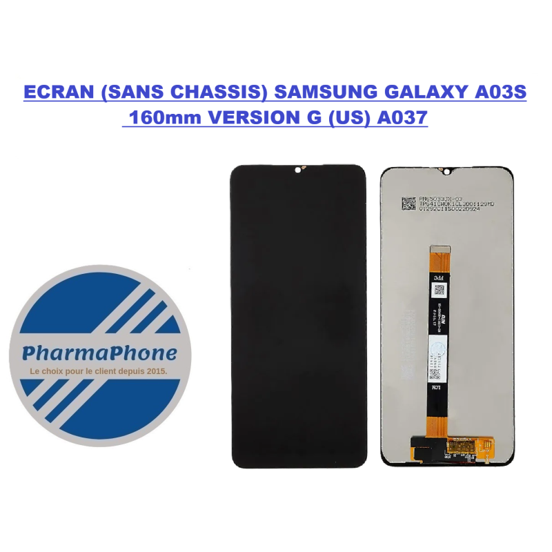 ACHETER ECRAN SAMSUNG GALAXY A03S (A037)  PAS CHER MARTINIQUE GUADELOUPE GUYANE