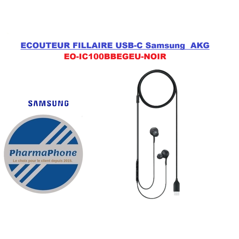 ECOUTEUR FILLAIRE TYPE USB-C Samsung  AKG EO-IC100BBEG AUBAINE ANTILLES  MARTINIQUE GUADELOUPE GUYANE