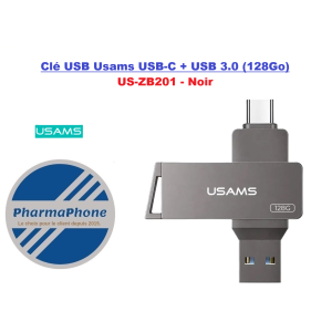 Acheter ou commander Clé USB USAMS USB-C + USB 3.0 (128Go) - US-ZB20 en martinique guadeloupe guyane