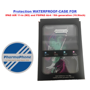 COQUE  WATERPROOF-CASE FORIPAD AIR 11-in (M2) and FSIPAD Air4/5th generation (10.9inch) CHEZ PHARMAPHONE