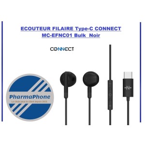 ACHETER  ECOUTEUR FILAIRE Type-C CONNECT MC-EFNC01   Noir    AUBAINE ANTILLES  MARTINIQUE GUADELOUPE GUYANE