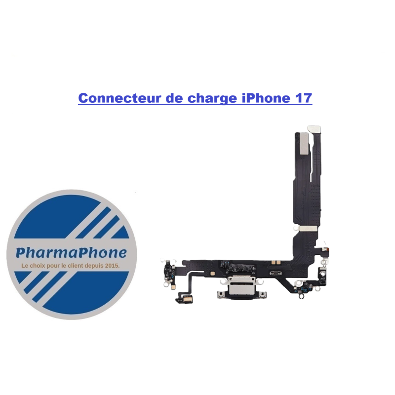 Connecteur de charge Noir iPhone 16