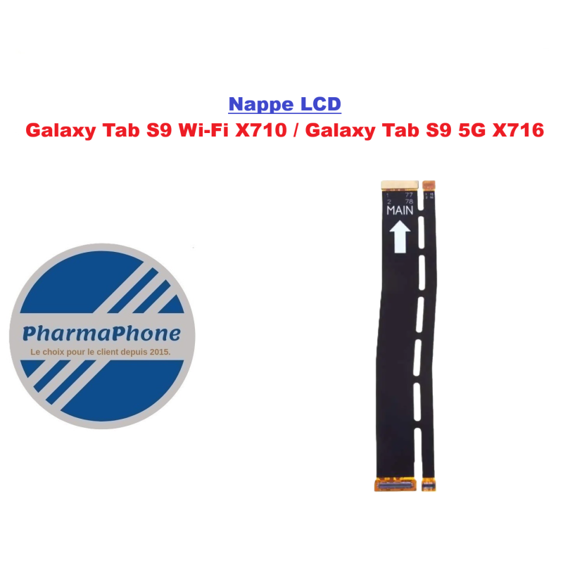 Nappe LCD GALAXY  Tab S9 Wi-Fi X710/ S9 5G X716REPARATION TABLETTE EN MARTINIQUE CHEZ PHARMAPHONE 0596  03 61 92