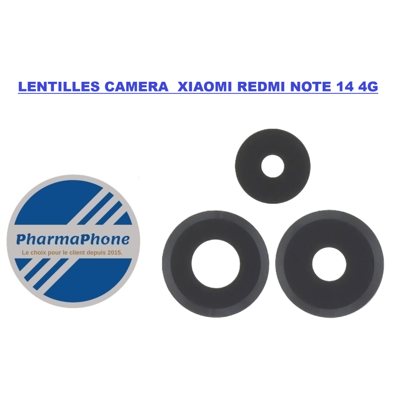 LENTILLES CAMERA  XIAOMI REDMI NOTE 14 4G MARTINIQUE GUADELOUPE GUYANE