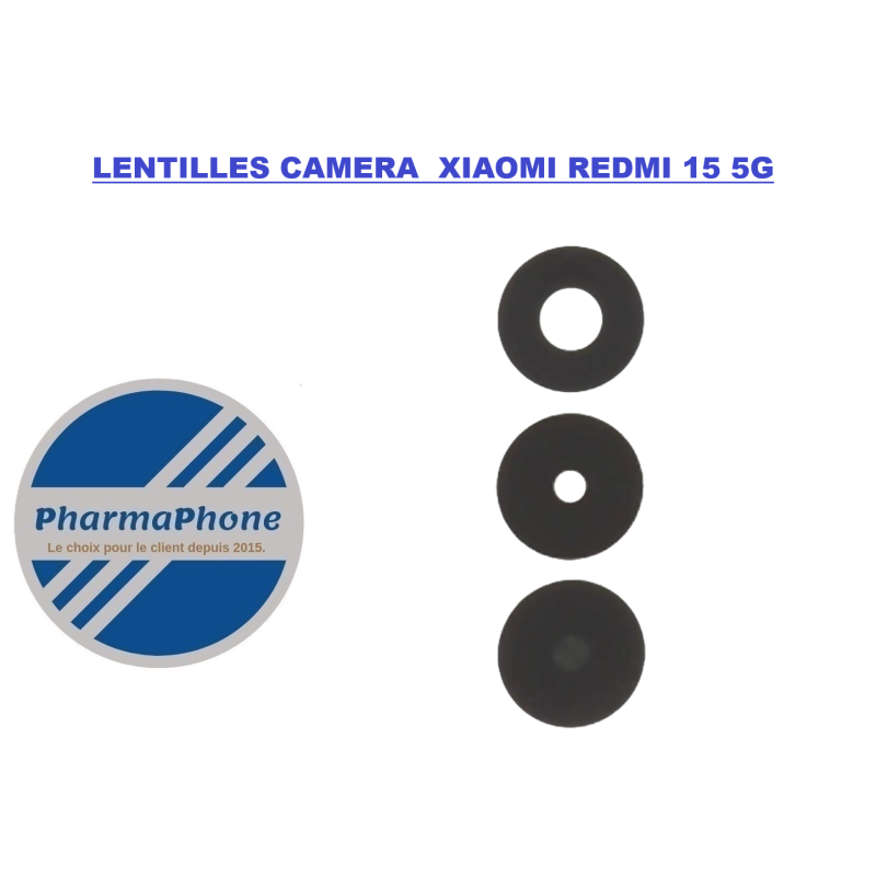 LENTILLES CAMERA  XIAOMI REDMI 15 5G MARTINIQUE GUADELOUPE GUYANE
