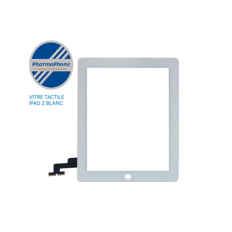 IPAD 2 Vitre Tactile BLANC