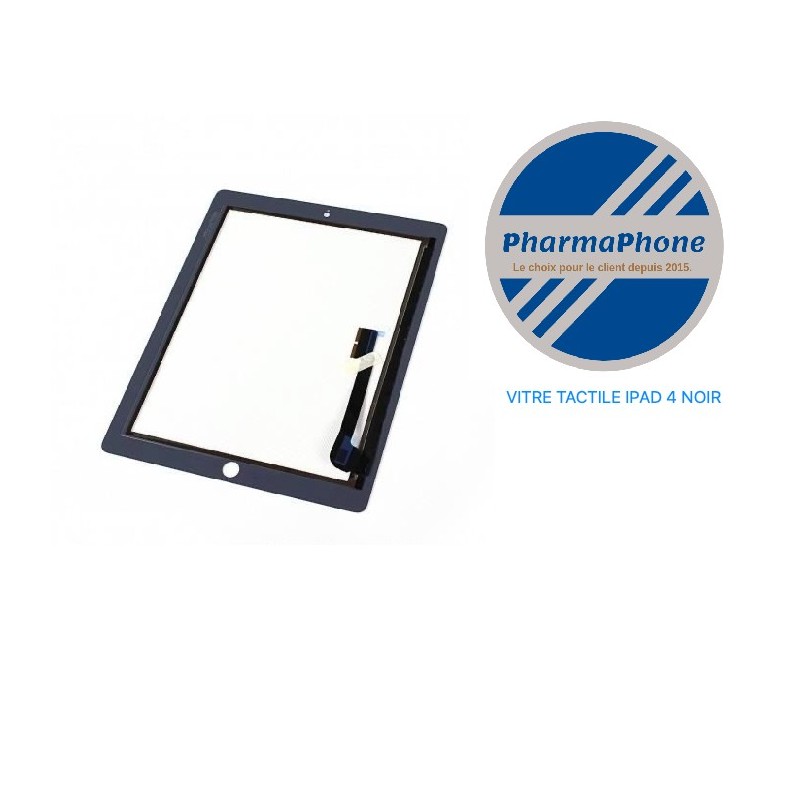 IPAD 4 Vitre Tactile NOIR
