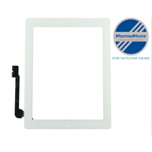 IPAD 4 Vitre Tactile BLANC