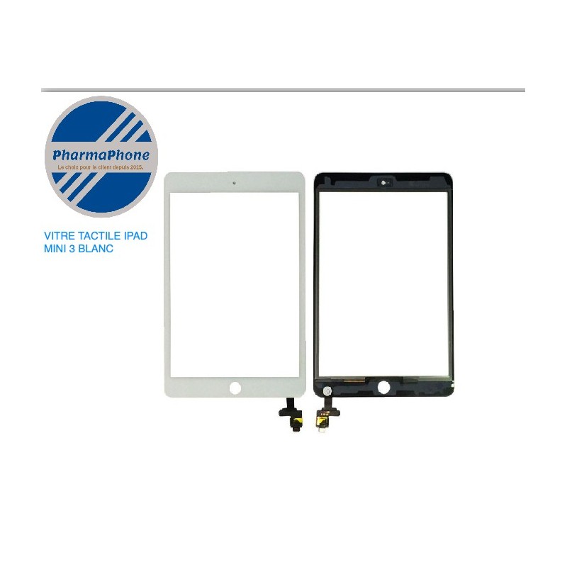 IPAD MINI 3 Vitre Tactile BLANC IPAD MINI 3 Vitre Tactile BLANC