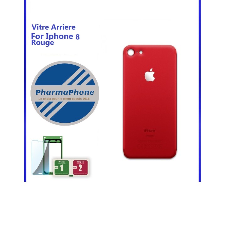 IPhone 8 Rouge vitre arriere IPhone 8 Rouge vitre arriere