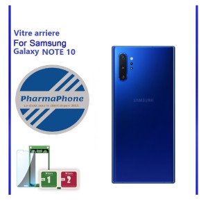 Vitre arriere BLEU  Samsung Galaxy NOTE 10