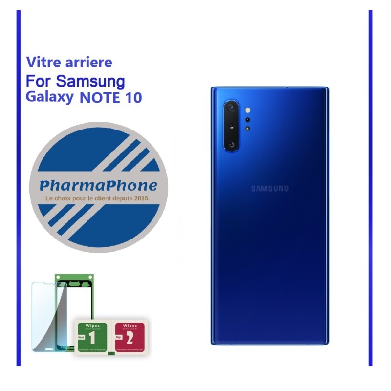 Vitre arriere BLEU  Samsung Galaxy NOTE 10