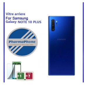 Vitre arriere BLEU  Samsung Galaxy NOTE 10 Plus