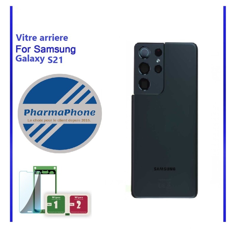 Vitre arriere noir Samsung Galaxy S21 Vitre arriere noir Samsung Galaxy S21