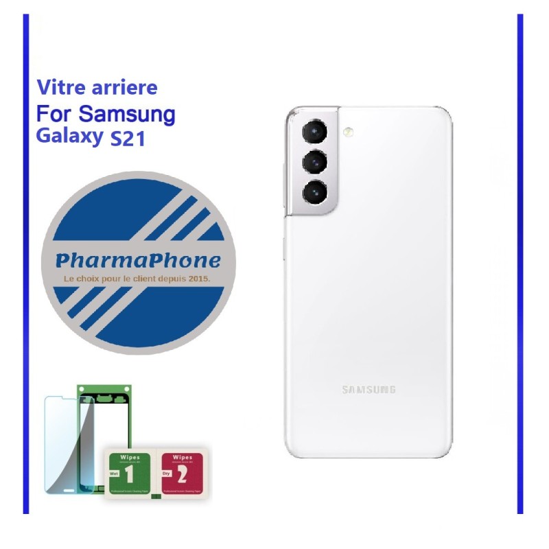 Vitre arriere BLANC Samsung Galaxy S21 Vitre arriere BLANC Samsung Galaxy S21
