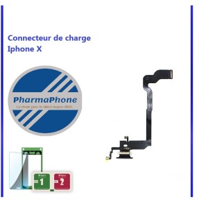 Connecteur de charge Lightning original iPhone X noir