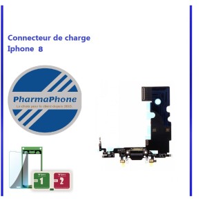 Connecteur de charge - iPhone 8 - Noir