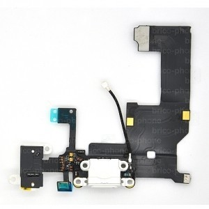 Iphone 5: Nappe de Prise d'Alimentation + Prise casque + Antenne GSM + Microphone