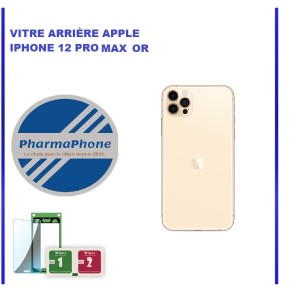 VITRE ARRIÈRE APPLE IPHONE 12 PRO MAX OR