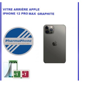 VITRE ARRIÈRE APPLE IPHONE 12 PRO MAX GRAPHITE