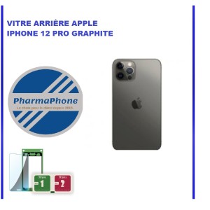 VITRE ARRIÈRE APPLE IPHONE 12 PRO GRAPHITE