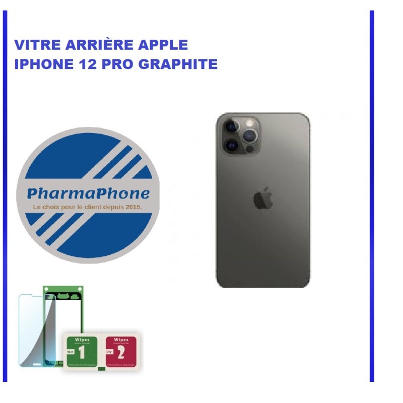 VITRE ARRIÈRE APPLE IPHONE 12 PRO GRAPHITE