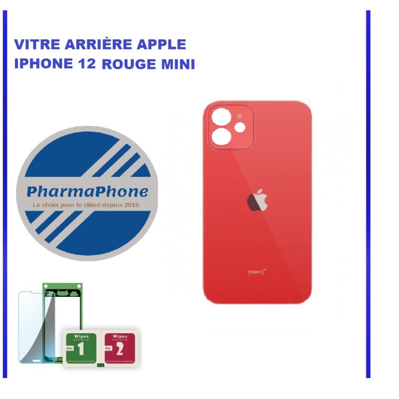 VITRE ARRIÈRE APPLE IPHONE 12 ROUGE VITRE ARRIÈRE APPLE IPHONE 12 ROUGE