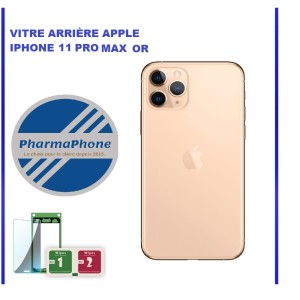 VITRE ARRIÈRE APPLE IPHONE 11 PRO MAX OR