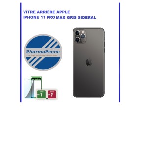 VITRE ARRIÈRE APPLE IPHONE 11 PRO MAX GRIS SIDERAL