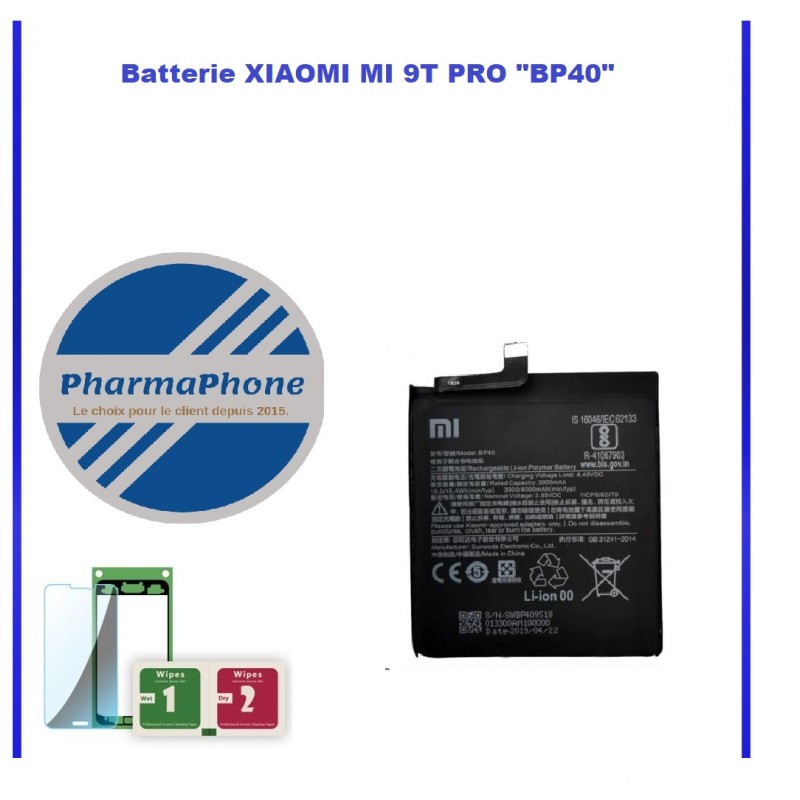 Batterie XIAOMI MI 9T PRO "BP40" EMPLACEMENT: Z2-R5-E2 Batterie XIAOMI MI 9T PRO "BP40" EMPLACEMENT: Z2-R5-E2