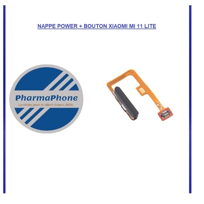 NAPPE POWER + BOUTON EMPREINTE XIAOMI MI 11 LITE:  Z2-R15-E12