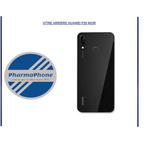 VITRE ARRIÈRE HUAWEI P20 NOIR