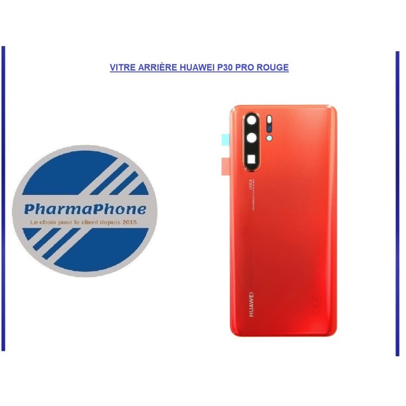 VITRE ARRIÈRE HUAWEI P30 PRO ROUGE