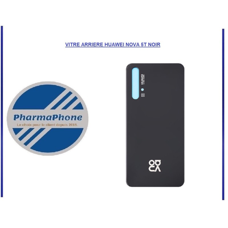 VITRE ARRIÈRE HUAWEI MATE 20 LITE NOIR