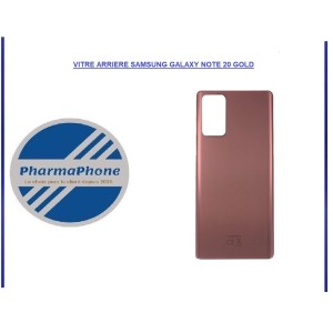 VITRE ARRIERE SAMSUNG GALAXY NOTE 20 GOLD