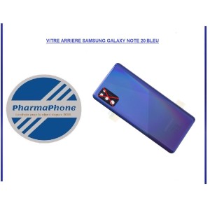 VITRE ARRIERE SAMSUNG GALAXY NOTE 20 BLEU