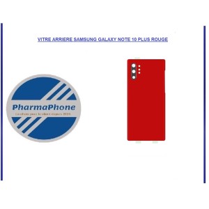 VITRE ARRIERE SAMSUNG GALAXY NOTE 10 PLUS ROUGE