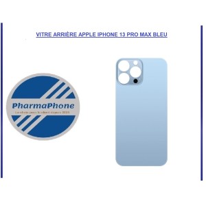 VITRE ARRIÈRE APPLE IPHONE 13 PRO MAX BLEU